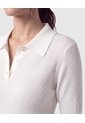 Polo Acanalada Para Mujer  Blanco Patprimo de Patprimo