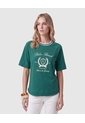 Camiseta Manga Ranglán Con Estampado Para Mujer  Verde Patprimo de Patprimo