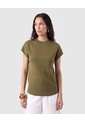 Camiseta Tejida Manga Corta Para Mujer  Verde Patprimo de Patprimo