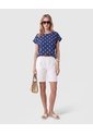 Camiseta Doble Estampada De Lunares Para Mujer  Azul Patprimo de Patprimo