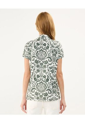 Camiseta Para Mujer Manga Corta Cuello V Color Blanco Marca Patprimo #30093596