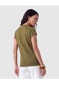 Camiseta Tejida Manga Corta Para Mujer  Verde Patprimo de Patprimo