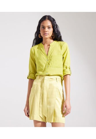 Blusa Para Mujer Manga Larga Color Verde  Marca Patprimo #30123042 Patprimo