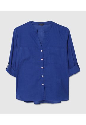 Blusa Para Mujer Manga Larga Color Azul  Marca Patprimo #30123160