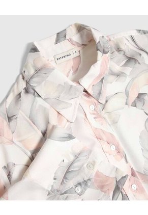 Camisa Para Mujer Manga Larga Color Crema Marca Patprimo #30010723