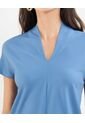 .Camiseta De Mujer M/C Marca Patprimo En Color Azul #30093659 de Patprimo