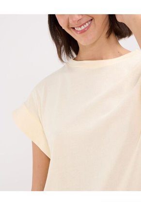 Camiseta Para Mujer Manga Sisa Color Amarillo  Marca Patprimo #30093606