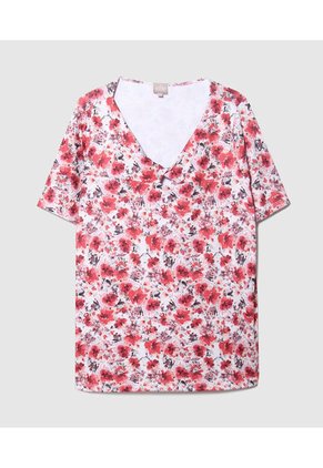 Camiseta Para Mujer Manga Corta Color Blanco Marca Patprimo #14091358