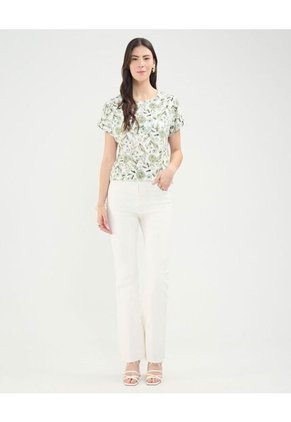 Blusa Para Mujer Manga Corta Color Verde  Marca Patprimo #30123455