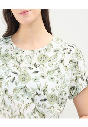 Blusa Para Mujer Manga Corta Color Verde  Marca Patprimo #30123455