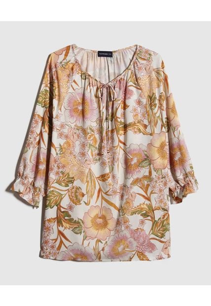 Blusa Para Mujer Manga 3/4 Color Naranja Marca Patprimo #14121364