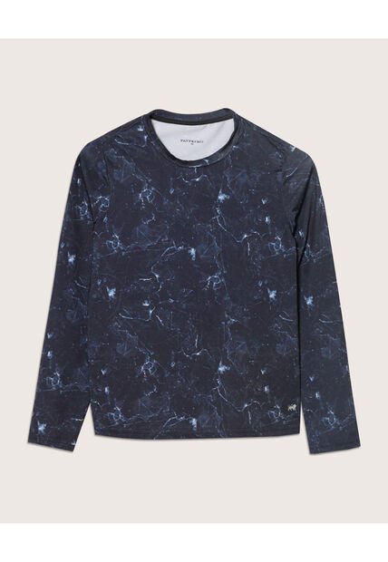 Camiseta Para Niño Manga Larga Color Azul  Marca Patprimo #66090299