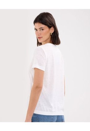 Camiseta Para Mujer Manga Corta Color Blanco Marca Patprimo #30093643