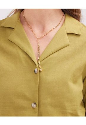 Camisa Para Mujer Manga Corta Color Verde Marca Patprimo #30010630