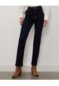 Jean Jean Femenino Straight Tono Raw  Para Mujer Azul Patprimo de Patprimo