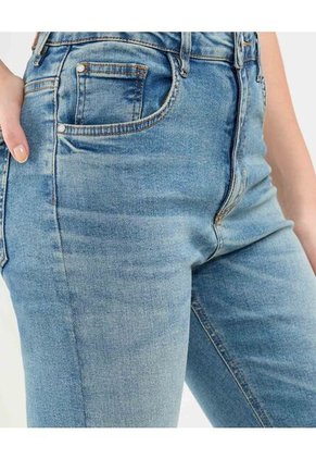 Jean Cropped Flare   Para Mujer Azul Patprimo