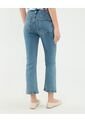 Jean Cropped Flare   Para Mujer Azul Patprimo de Patprimo