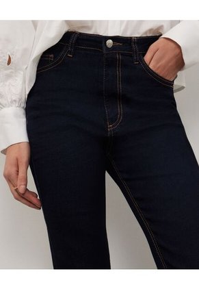 Jean Jean Femenino Straight Tono Raw  Para Mujer Azul Patprimo