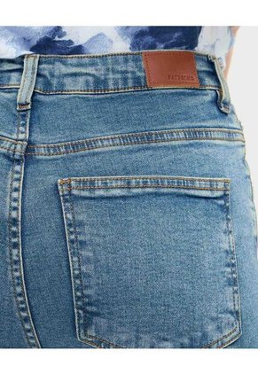Jean Cropped Flare   Para Mujer Azul Patprimo