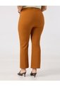 Pantalón Con Costuras Frontales  Curvy  Para Mujer Naranja Patprimo de Patprimo