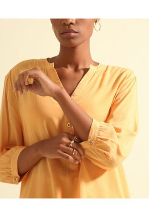 Blusa Para Mujer Manga 3/4 Color Mandarina Marca Patprimo #30122898