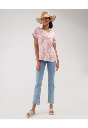 Blusa Para Mujer Manga Corta Color Rosado Marca Patprimo #30123348