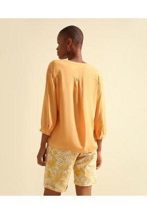 Blusa Para Mujer Manga 3/4 Color Mandarina Marca Patprimo #30122898