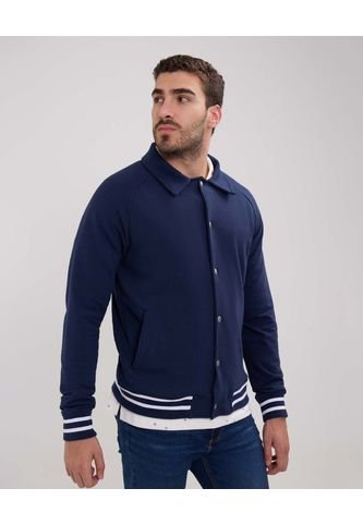 Chaqueta Bomber  Para Hombre Azul Patprimo Patprimo