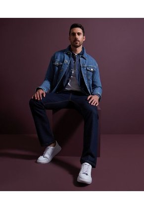 Camisa Para Hombre Manga Larga Con Bolsillo Color Azul  Marca Patprimo #44012762