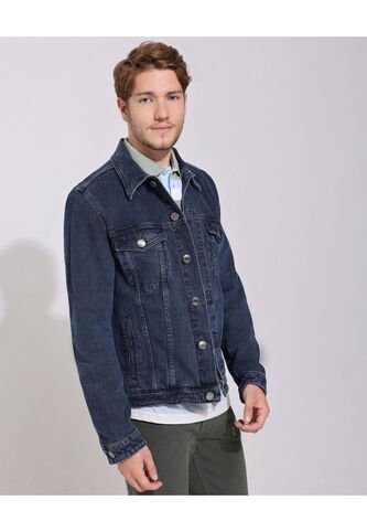 Chaqueta Para Hombre Trucker Color Azul Marca Patprimo #44080256 Patprimo