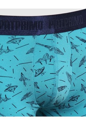 Boxer Para Niño Fleat Seamer Medio Color Aguamarina Marca Patprimo #66000109