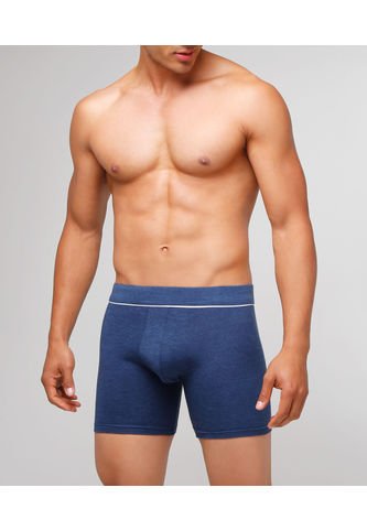 Boxer X1 Para Hombre Filete Medio Color Azul Marca Patprimo #44000192 Patprimo