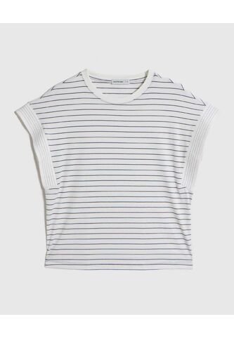 Camiseta  Para Mujer Manga Corta Cuello Redondo Color Blanco Marca Patprimo #30093886 Patprimo