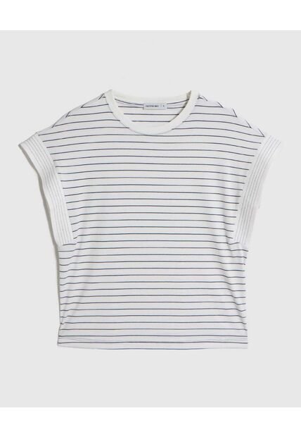 Camiseta  Para Mujer Manga Corta Cuello Redondo Color Blanco Marca Patprimo #30093886