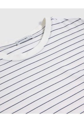 Camiseta  Para Mujer Manga Corta Cuello Redondo Color Blanco Marca Patprimo #30093886