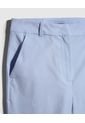 Pantalon Capri Unicolor  Para Mujer Azul Patprimo de Patprimo