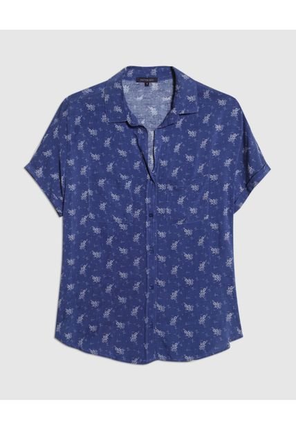 Blusa Para Mujer Manga Corta Color Azul Marca Patprimo #30121467