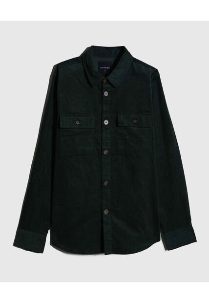 Camisa Para Hombre Sobrecamisa Manga Larga Color Verde Marca Patprimo #44013036