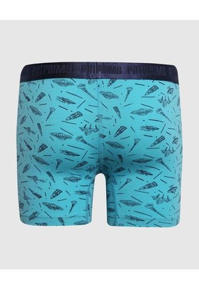 Boxer Para Niño Fleat Seamer Medio Color Aguamarina Marca Patprimo #66000109