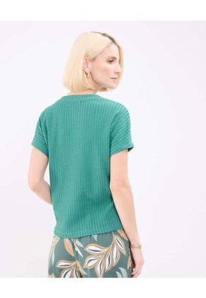 Camiseta Para Mujer Manga Corta Cuello Redondo Color Verde Marca Patprimo #30093681