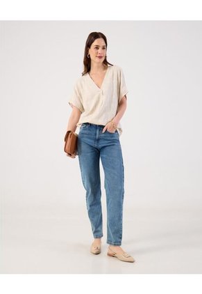 Jean  Para Mujer Mom Color Azul Marca Patprimo #30160498