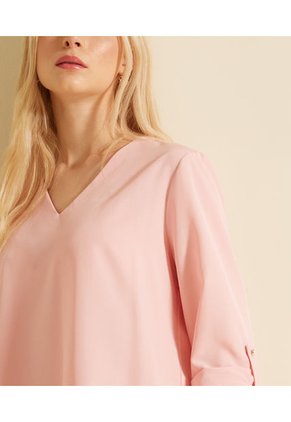 Blusa Para Mujer Manga 3/4 Color Rosa Marca Patprimo #30122896