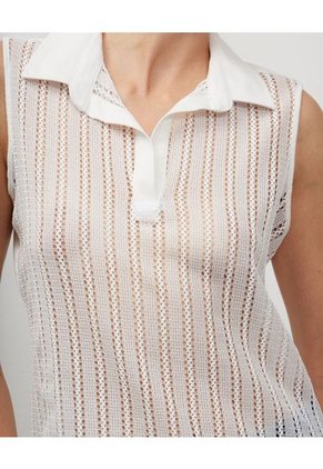 Polo Para Mujer Manga Sisa Color Blanco Marca Patprimo #30110438