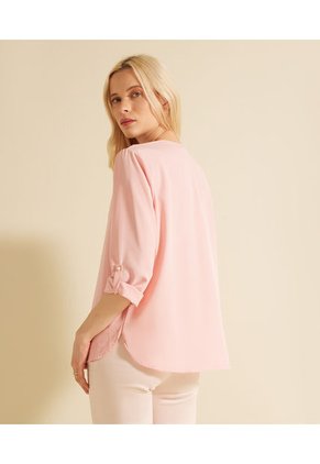 Blusa Para Mujer Manga 3/4 Color Rosa Marca Patprimo #30122896