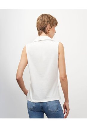 Polo Para Mujer Manga Sisa Color Blanco Marca Patprimo #30110438