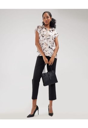 Blusa Para Mujer Manga Corta Color Beige Marca Patprimo #30123340