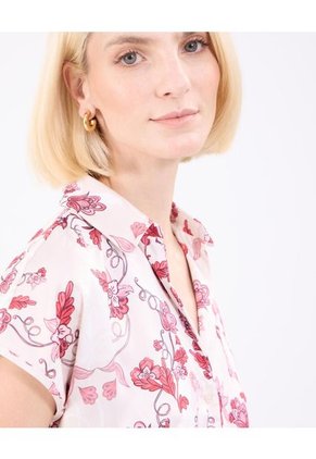 Camisa Para Mujer Manga Corta Color Crema Marca Patprimo #30010711