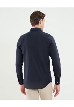 Camisa Para Hombre Manga Larga Con Bolsillo Cuello Casual C Color Azul Marca Patprimo #44013118