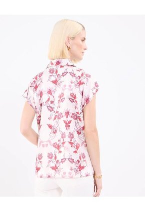 Camisa Para Mujer Manga Corta Color Crema Marca Patprimo #30010711