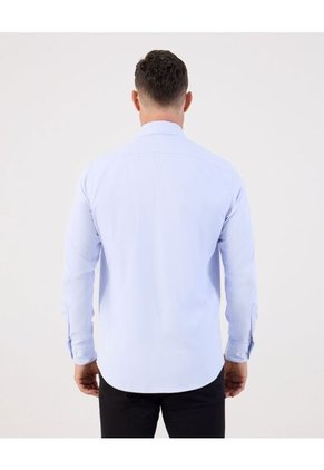 Camisa  Para Hombre Manga Larga Con Bolsillo Cuello I Color Azul Marca Patprimo #44017339
